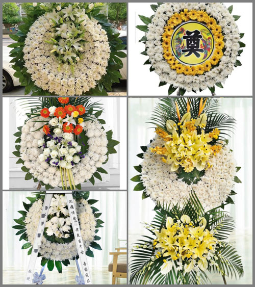 安徽安庆市怀宁县秀山乡西涧村花圈速递